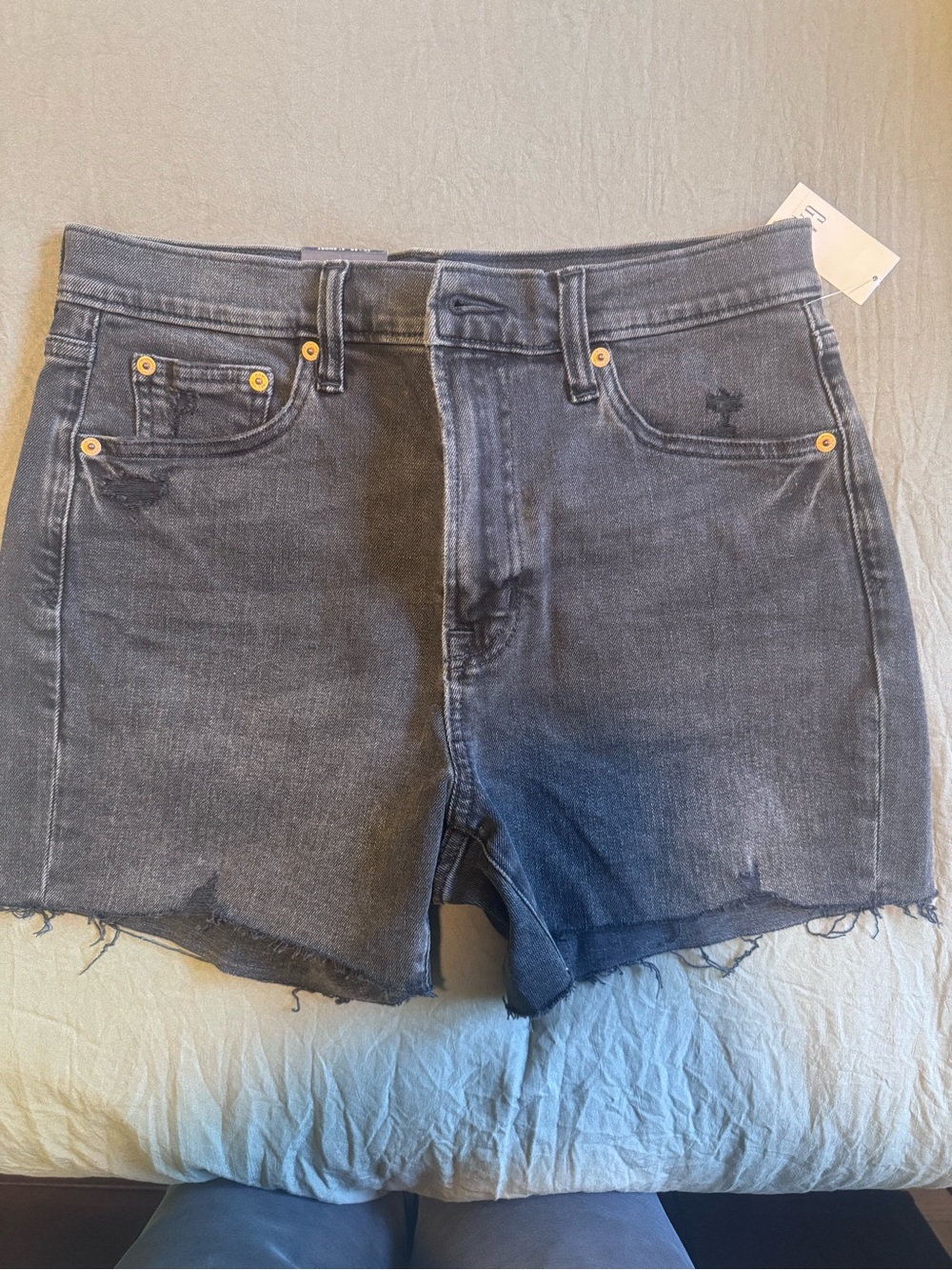 GAP Blackwashed Denim Cutoff Shorts